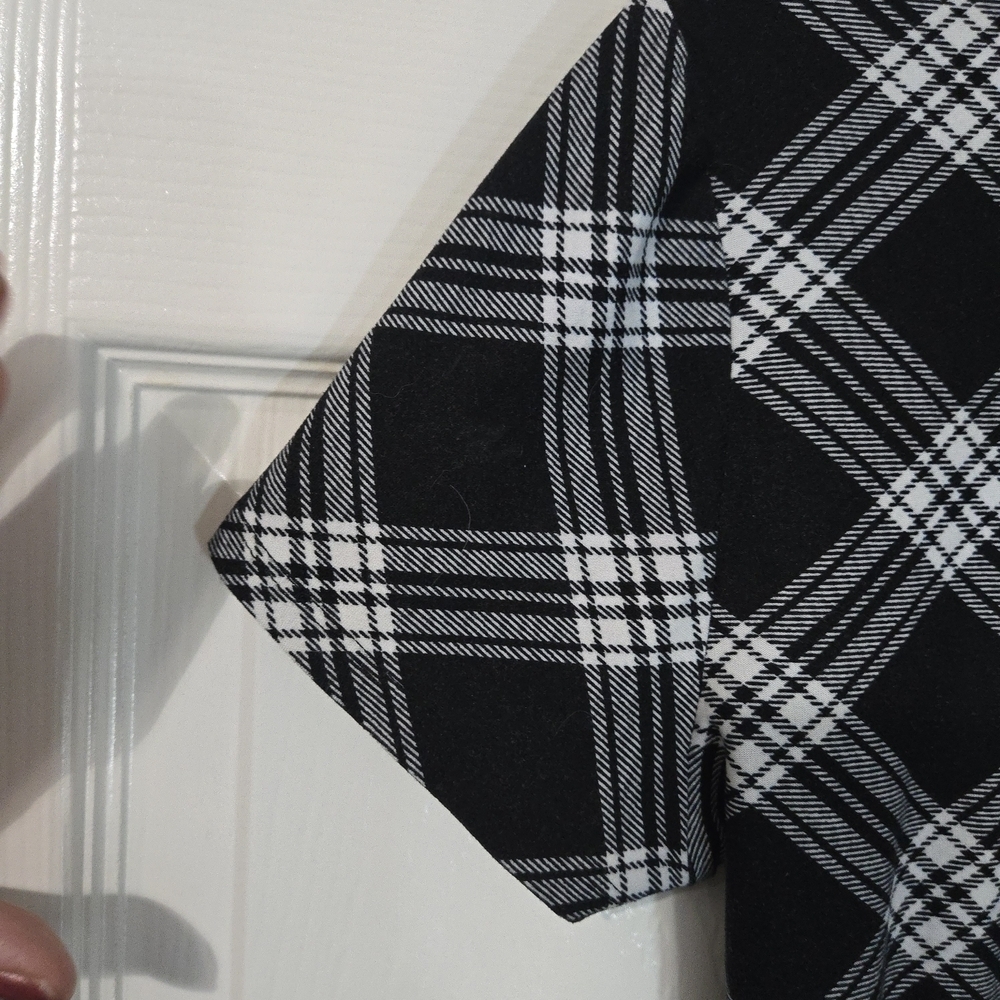 No Comment Chic Black and White Checkered Mini Dress - Picture 7 of 9